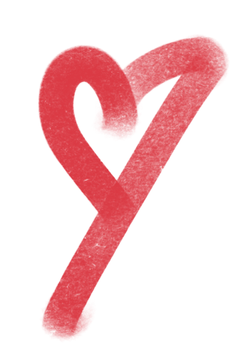 Srdce - symbol lásky k umění